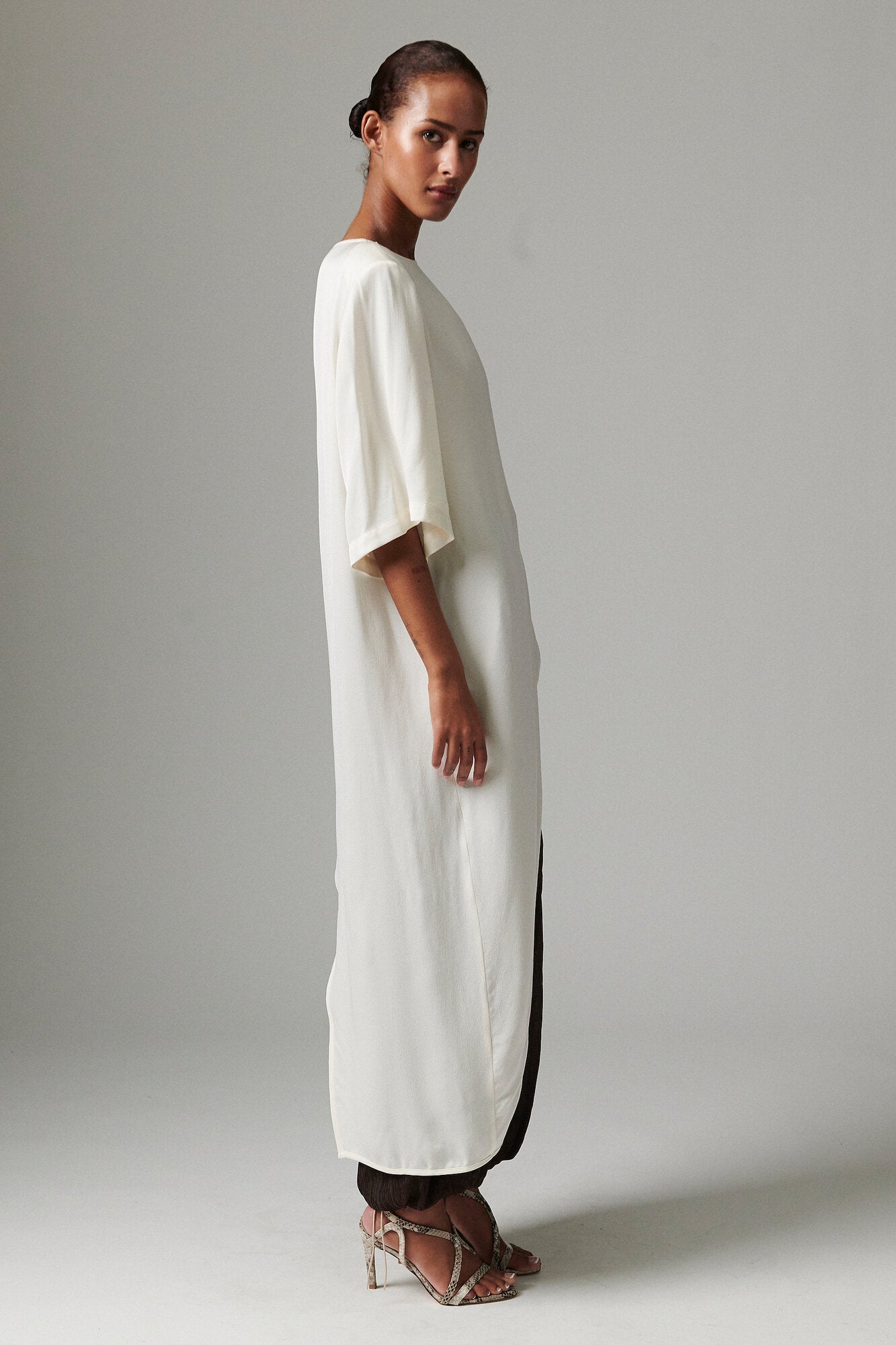 Lolly Matte Crepe t-shirt - Jet Stream